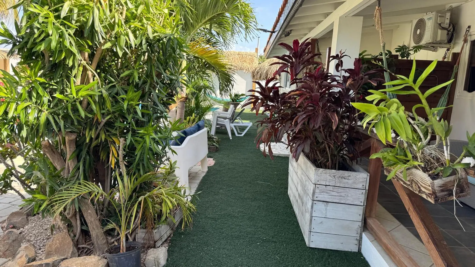 Apartment Casalina Garden 2 Blocks To Palm Beach & Kitesurfing School